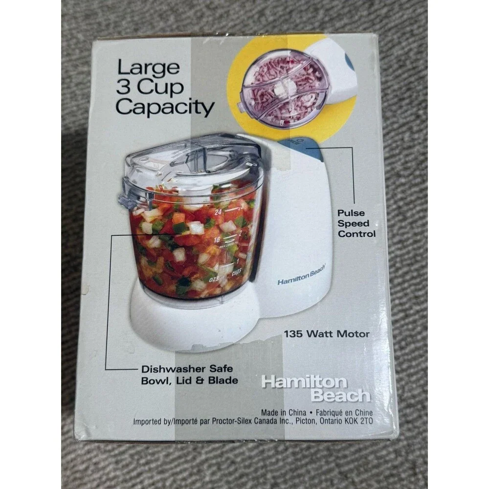NEW Hamilton Beach Deluxe Chopper 3-cup 72340 New In box
